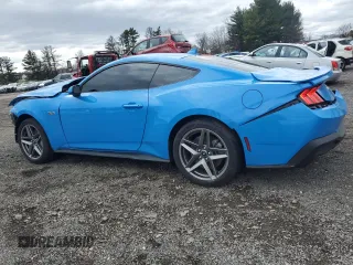 2024 Ford Mustang GT with VIN 1FA6P8CF7R5435012, listed as a Copart auction lot 49123195 with 3,207 mi miles and Salvage title. Bid and sale history available at DreamBid. Image 2.