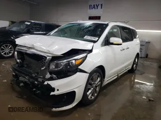2018 Kia Sedona SX-L with VIN KNDME5C14J6374887, listed as a Copart auction lot 85730294 with 142,626 mi miles and Salvage Title. Bid and sale history available at carsss.com. Image 1.