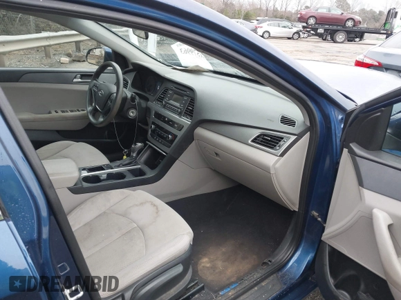 2017 Hyundai Sonata 2.4L with VIN 5NPE24AF6HH558623, listed as a IAAI auction lot 41579963 with 147,545 mi miles and . Bid and sale history available at carsss.com. Image 5.