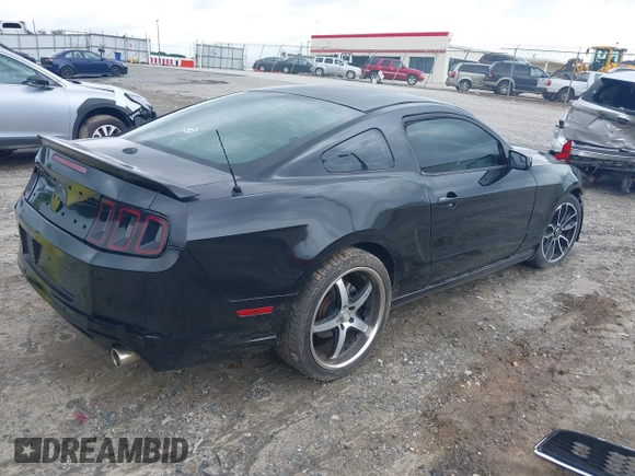 2014 Ford Mustang V6 with VIN 1ZVBP8AM3E5244110, listed as a IAAI auction lot 42383221 with 102,625 mi miles and . Bid and sale history available at DreamBid. Image 4.