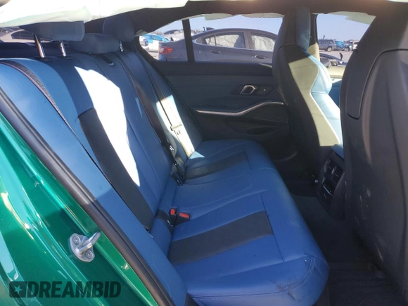 2024 BMW M3 Competition with VIN WBS33AY01RFR98757, listed as a Copart auction lot 82797824 with Not provided miles and Salvage title. Bid and sale history available at DreamBid. Image 10.