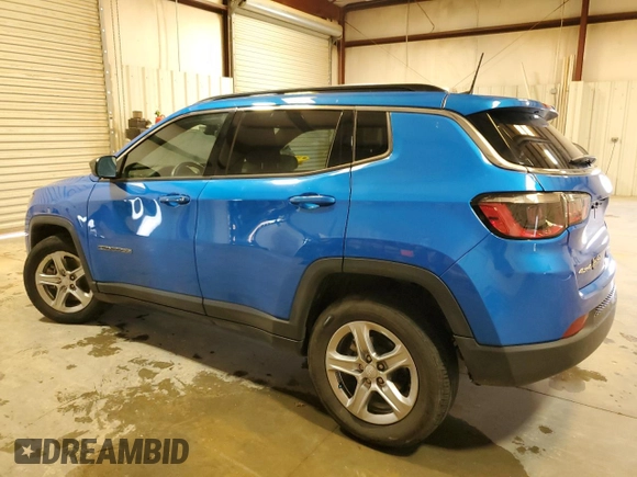 2023 Jeep Compass Latitude with VIN 3C4NJDBN0PT551447, listed as a Copart auction lot 47963485 with 21,503 mi miles and Clean Title. Bid and sale history available at DreamBid. Image 2.