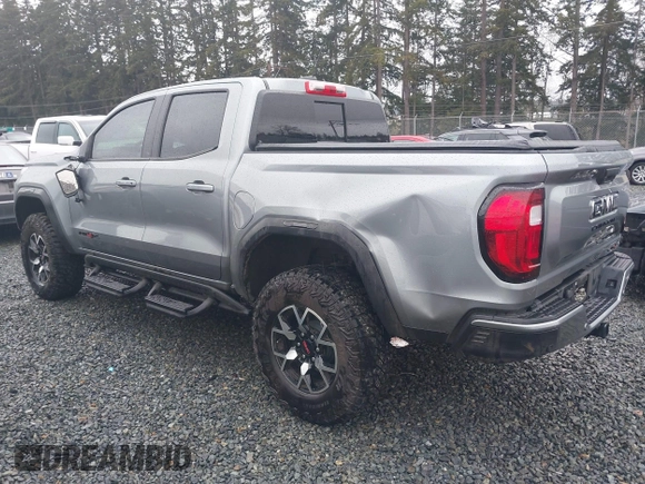 2024 GMC Canyon 4WD AT4X with VIN 1GTP6EEK9R1163595, listed as a IAAI auction lot 41568532 with 5,742 mi miles. Bid and sale history available at carsss.com. Image 3.