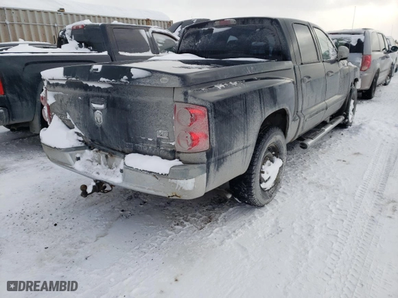 2005 Dodge Dakota SLT with VIN 1D7HW48N45S327415, listed as a Copart auction lot 44014035 with 0 mi miles and Salvage Title. Bid and sale history available at carsss.com. Image 3.