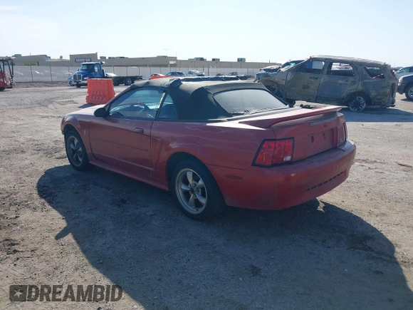 2001 Ford Mustang Deluxe with VIN 1FAFP44491F242798, listed as a IAAI auction lot 41779856 with 166,017 mi miles. Bid and sale history available at carsss.com. Image 3.