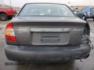 2002 Hyundai Accent GL with VIN KMHCG45C72U269610, listed as a Copart auction lot 80362953 with 89,481 mi miles and Salvage Title. Bid and sale history available at carsss.com. Image 6.