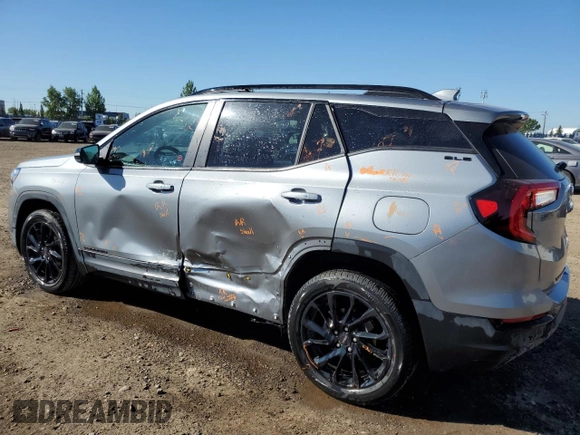 2024 GMC Terrain SLE with VIN 3GKALTEG9RL343588, listed as a Copart auction lot 58863115 with 22,252 mi miles and Salvage title. Bid and sale history available at DreamBid. Image 2.