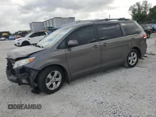 2014 Toyota Sienna LE AAS with VIN 5TDKK3DC8ES491172, listed as a Copart auction lot 51100105 with 44,203 mi miles and Salvage Title. Bid and sale history available at carsss.com. Image 1.