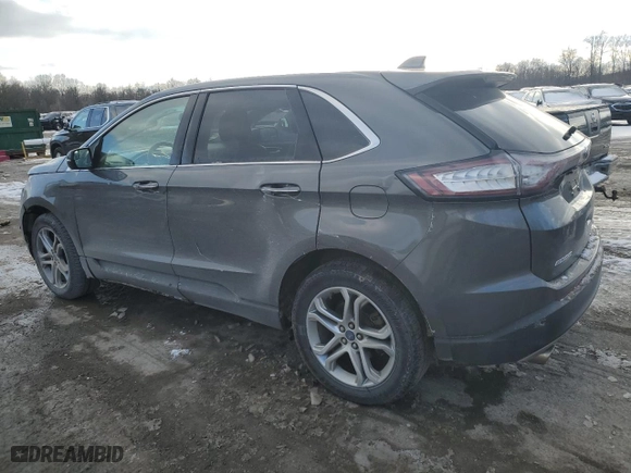 2016 Ford Edge Titanium with VIN 2FMPK4K83GBB42141, listed as a Copart auction lot 45816395 with 124,065 mi miles and Salvage Title. Bid and sale history available at carsss.com. Image 2.