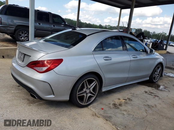 2015 Mercedes-Benz CLA 250 with VIN WDDSJ4EB4FN283897, listed as a Copart auction lot 54503215 with 98,167 mi miles and Salvage Title. Bid and sale history available at DreamBid. Image 3.
