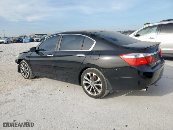 2014 Honda Accord Sedan Sport with VIN 1HGCR2F54EA118573, listed as a Copart auction lot 50390885 with 163,663 mi miles and Clean Title. Bid and sale history available at carsss.com. Image 2.