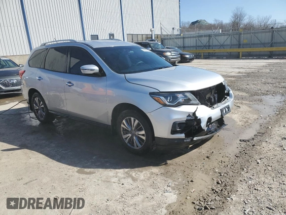 2018 Nissan Pathfinder S with VIN 5N1DR2MM2JC635328, listed as a Copart auction lot 48247665 with 91,720 mi miles and Salvage Title. Bid and sale history available at DreamBid. Image 4.