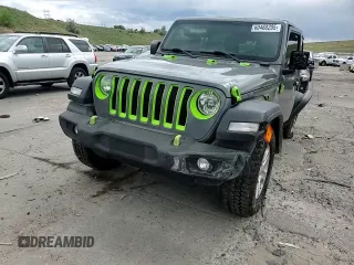 2019 Jeep Wrangler Unlimited Sport S with VIN 1C4HJXDG3KW648464, listed as a Copart auction lot 60468205 with 74,711 mi miles and Salvage title. Bid and sale history available at DreamBid. Image 14.