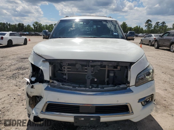 2016 Infiniti QX80 Limited with VIN JN8AZ2NE1G9121043, listed as a Copart auction lot 56562085 with 135,450 mi miles and Salvage title. Bid and sale history available at DreamBid. Image 5.