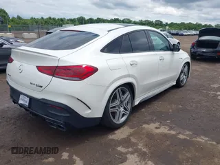 2021 Mercedes-Benz GLE 63 S AMG with VIN 4JGFD8KB0MA379217, listed as a IAAI auction lot 42556716 with 34,850 mi miles and . Bid and sale history available at DreamBid. Image 4.
