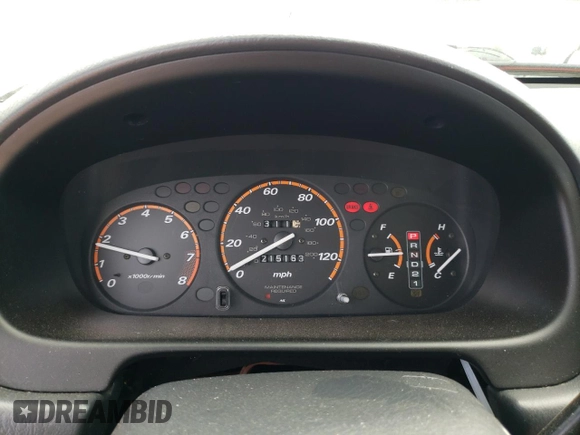 1999 Honda CR-V EX with VIN JHLRD1869XC004117, listed as a Copart auction lot 66917664 with 215,163 mi miles and Salvage Title. Bid and sale history available at carsss.com. Image 9.