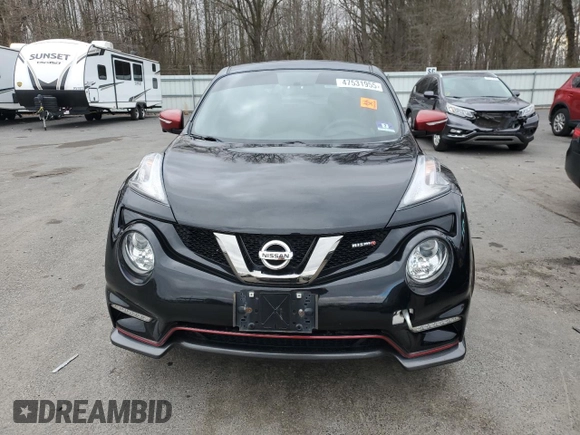 2017 Nissan Juke SL with VIN JN8AF5MR7HT700461, listed as a Copart auction lot 47531955 with 124,965 mi miles and Salvage Title. Bid and sale history available at carsss.com. Image 5.
