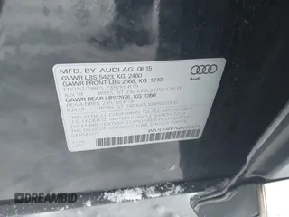 2016 Audi Q5 Premium Plus with VIN WA1L2AFP7GA039474, listed as a IAAI auction lot 41225978 with 137,754 mi miles. Bid and sale history available at carsss.com. Image 9.