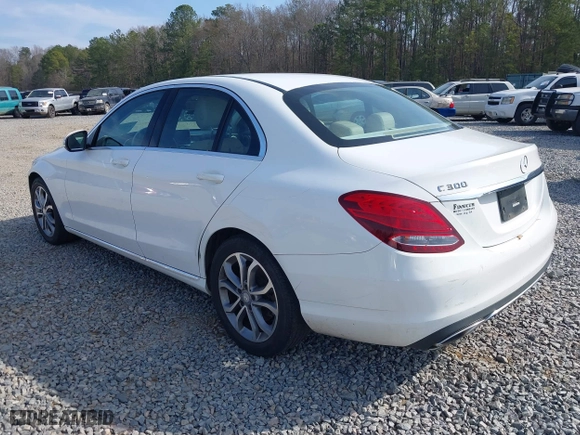 2015 Mercedes-Benz C-Class C 300 with VIN 55SWF4JB5FU050157, listed as a IAAI auction lot 41514767 with 250,978 mi miles. Bid and sale history available at carsss.com. Image 3.