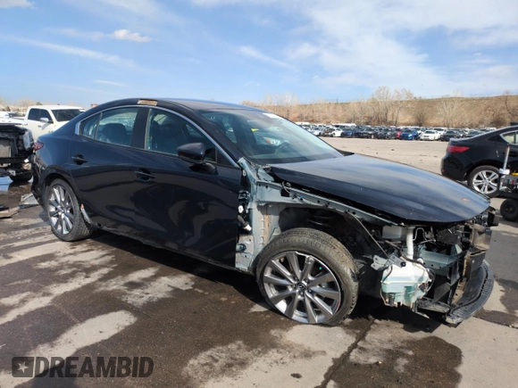 2021 Mazda 3 Select with VIN 3MZBPABL9MM253920, listed as a Copart auction lot 51257025 with 75,572 mi miles and Salvage Title. Bid and sale history available at DreamBid. Image 4.