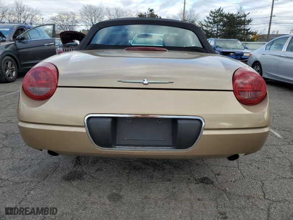 2005 Ford Thunderbird Deluxe with VIN 1FAHP60A35Y107942, listed as a Copart auction lot 79070254 with 95,582 mi miles and Salvage Title. Bid and sale history available at carsss.com. Image 6.