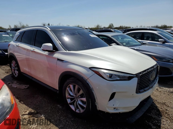2019 Infiniti QX50 LUXE with VIN 3PCAJ5M13KF137147, listed as a Copart auction lot 53788435 with Not Provided miles and Clean Title. Bid and sale history available at carsss.com. Image 4.