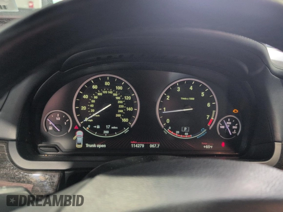 2012 BMW 7 Series with VIN WBAKX6C52CC197154, listed as a Copart auction lot 59897855 with 114,279 mi miles and Clean title. Bid and sale history available at DreamBid. Image 9.