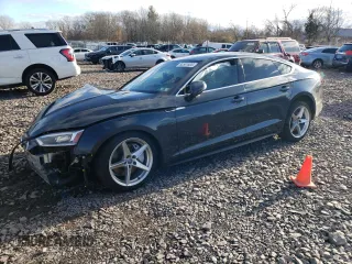2018 Audi A5 Sportback Premium Plus with VIN WAUENCF57JA010254, listed as a Copart auction lot 82501803 with 60,155 mi miles. Bid and sale history available at carsss.com. Image 1.