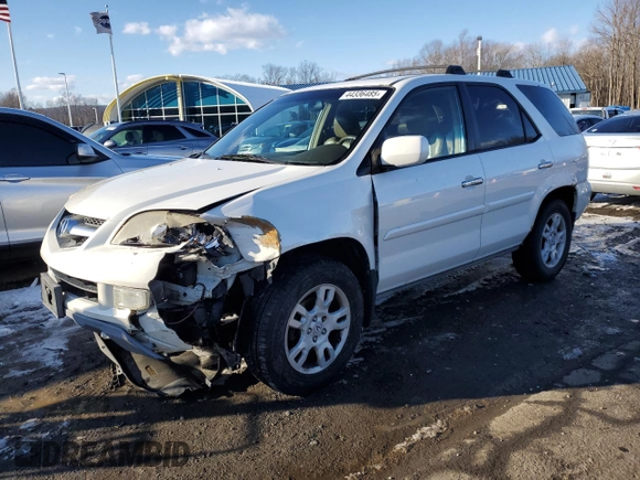 2005 Acura MDX Touring with VIN 2HNYD18955H555426, listed as a Copart auction lot 44336485 with 238,947 mi miles and Salvage Title. Bid and sale history available at carsss.com. Image 1.