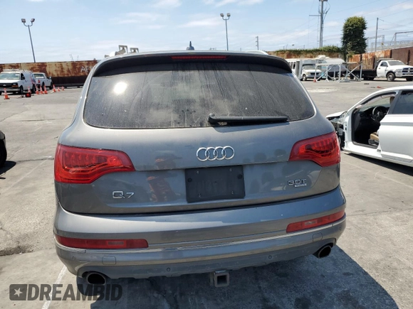 2015 Audi Q7 Premium Plus with VIN WA1LGAFE5FD012965, listed as a Copart auction lot 63712265 with 64,851 mi miles and Salvage title. Bid and sale history available at DreamBid. Image 6.