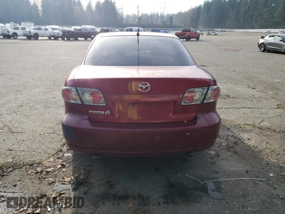 2006 Mazda 6 i with VIN 1YVFP80C065M60280, listed as a Copart auction lot 83695694 with 177,580 mi miles and Salvage Title. Bid and sale history available at carsss.com. Image 6.