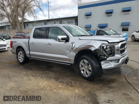 2023 Ford F-150 XL with VIN 1FTFW1E50PFC07580, listed as a Copart auction lot 45456725 with 32,025 mi miles and Salvage Title. Bid and sale history available at carsss.com. Image 4.