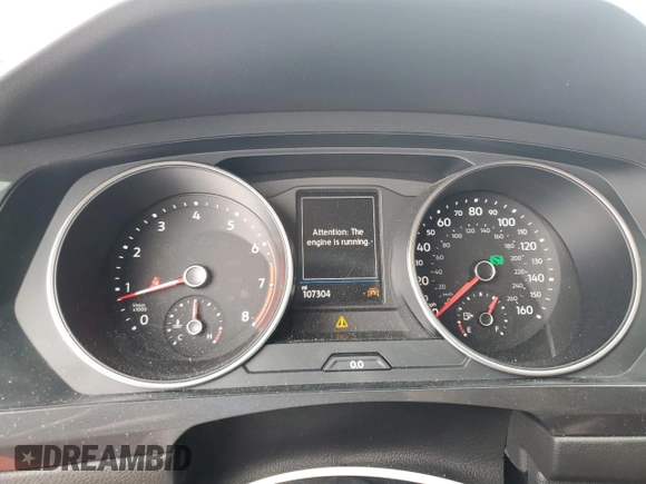 2020 Volkswagen Tiguan S z VIN 3VV1B7AX1LM152875, wystawiony jako Copart lot #62441255 z przebiegiem 107 304 mil mil oraz Szkoda całkowita • Salvage title. Historia ofert i sprzedaży dostępna na DreamBid. Obrazek 9.