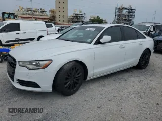 2013 Audi A6 Premium Plus with VIN WAUDFAFC0DN051723, listed as a Copart auction lot 57493605 with 74,881 mi miles and Salvage title. Bid and sale history available at DreamBid. Image 1.