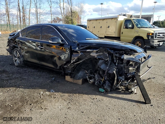 2020 Infiniti Q50 3.0t LUXE with VIN JN1EV7AR1LM252059, listed as a Copart auction lot 86430064 with 68,014 mi miles and Salvage Title. Bid and sale history available at carsss.com. Image 4.