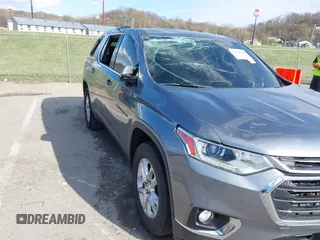 2018 Chevrolet Traverse LT Cloth with VIN 1GNERGKW9JJ216082, listed as a IAAI auction lot 41880608 with 130,084 mi miles and . Bid and sale history available at DreamBid. Image 6.