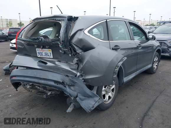 2014 Honda CR-V LX with VIN 2HKRM3H37EH522033, listed as a IAAI auction lot 42139386 with 156,214 mi miles. Bid and sale history available at carsss.com. Image 4.
