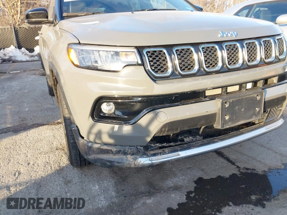 2023 Jeep Compass Limited with VIN 3C4NJDCN6PT567277, listed as a IAAI auction lot 41412097 with 35,502 mi miles and . Bid and sale history available at carsss.com. Image 6.