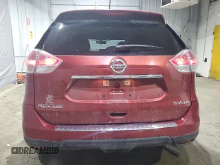 2015 Nissan Rogue SV with VIN KNMAT2MV0FP516517, listed as a Copart auction lot 47876565 with 93,755 mi miles and Salvage Title. Bid and sale history available at DreamBid. Image 6.