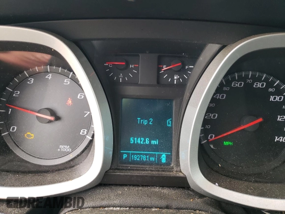 2012 Chevrolet Equinox 1LT z VIN 2GNALDEK4C6290193, wystawiony jako Copart lot #57596395 z przebiegiem 192 781 mil mil oraz Tytuł czysty. Historia ofert i sprzedaży dostępna na DreamBid. Obrazek 9.