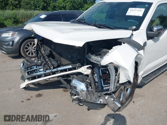 2021 Ford F-150 XL with VIN 1FTFW1E59MKD40177, listed as a IAAI auction lot 42637266 with 202,366 mi miles and . Bid and sale history available at DreamBid. Image 6.
