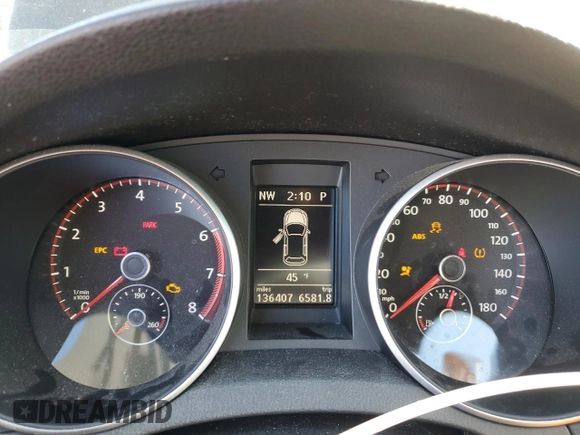 2012 Volkswagen GTI w/Conv & Sunroof PZEV с VIN WVWHD7AJ2CW084251, выставлен на аукционе Copart как лот 84571034 с пробегом 136 407 миль миль и Чистый • Clean title. История ставок и продаж доступна на DreamBid. Изображение 9.