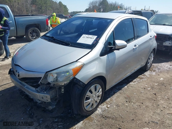 2014 Toyota Yaris L with VIN JTDKTUD32ED593419, listed as a IAAI auction lot 41780903 with 81,609 mi miles. Bid and sale history available at carsss.com. Image 18.