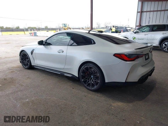 2024 BMW M4 Competition xDrive with VIN WBS43AZ0XRCS01913, listed as a IAAI auction lot 41905104 with 20,912 mi miles and . Bid and sale history available at DreamBid. Image 3.