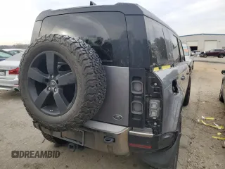 2020 Land Rover Defender X with VIN SALEXEEU0L2021510, listed as a Copart auction lot 41806055 with 58,647 mi miles and Salvage title. Bid and sale history available at DreamBid. Image 6.