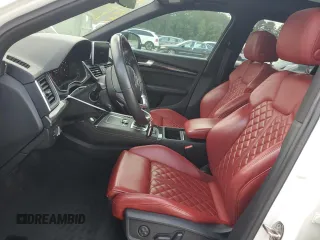 2020 Audi SQ5 Premium Plus with VIN WA1B4AFY3L2056419, listed as a Copart auction lot 55294295 with 51,490 mi miles and Salvage title. Bid and sale history available at DreamBid. Image 6.
