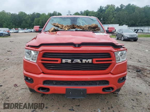 2021 Ram 1500 Big Horn with VIN 1C6SRFFT5MN504479, listed as a Copart auction lot 57691465 with 77,260 mi miles and Salvage title. Bid and sale history available at DreamBid. Image 5.