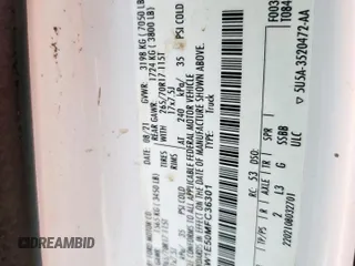 2021 Ford F-150 XL с VIN 1FTFW1E50MFC36301, выставлен на аукционе Copart как лот 57494595 с пробегом 119 247 миль миль и Списание • Salvage title. История ставок и продаж доступна на DreamBid. Изображение 12.