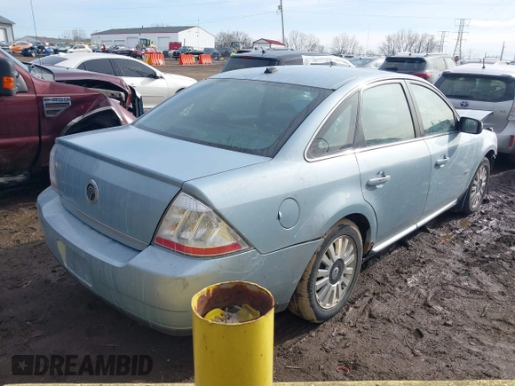 2008 Mercury Sable with VIN 1MEHM40W18G605133, listed as a IAAI auction lot 41539069 with 127,321 mi miles. Bid and sale history available at carsss.com. Image 4.