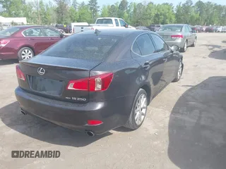 2012 Lexus IS 250 with VIN JTHCF5C28C5058353, listed as a IAAI auction lot 42096615 with 147,223 mi miles and . Bid and sale history available at DreamBid. Image 4.